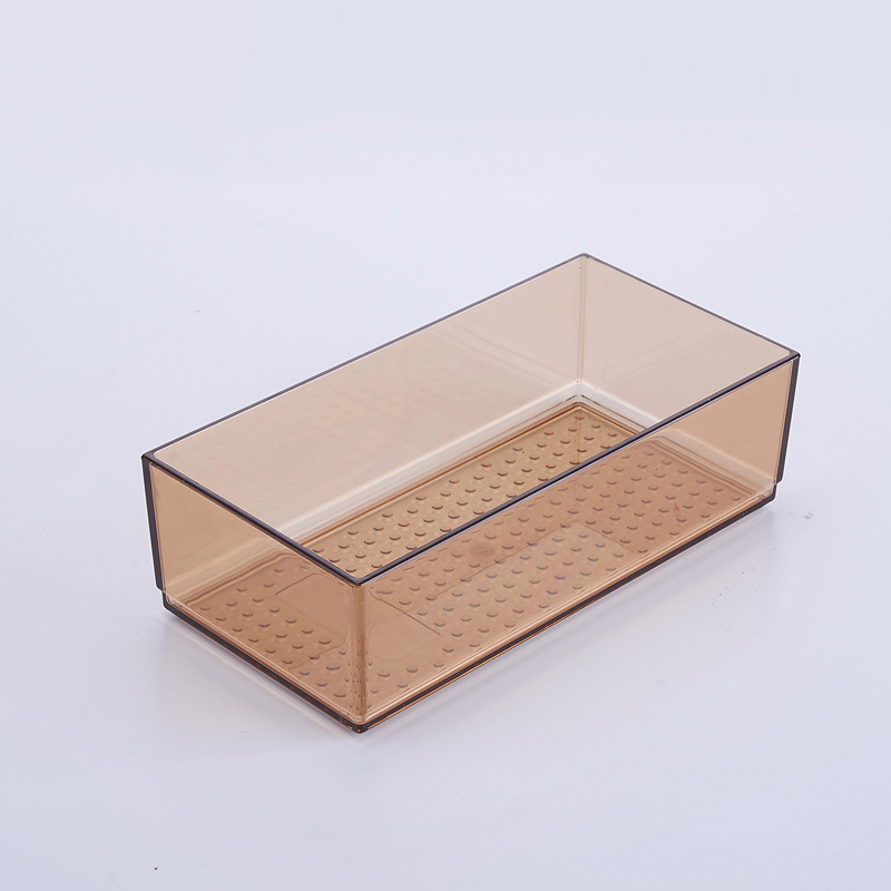 Organizador Rectangular Pequeño de Acrilico Marrón S