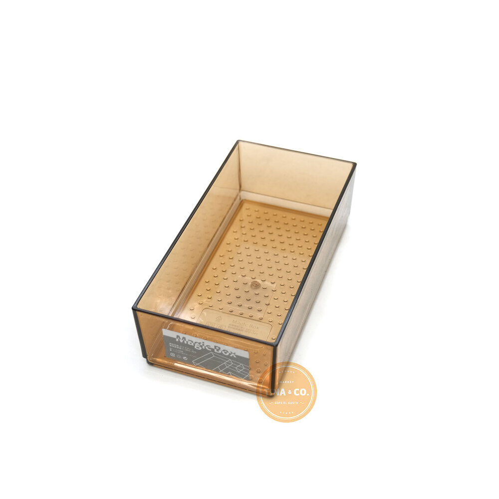 Organizador Rectangular Pequeño de Acrilico Marrón S