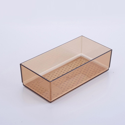 Organizador Rectangular Pequeño de Acrilico Marrón S