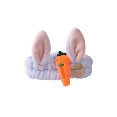 Vincha Conejo con zanahoria Celeste