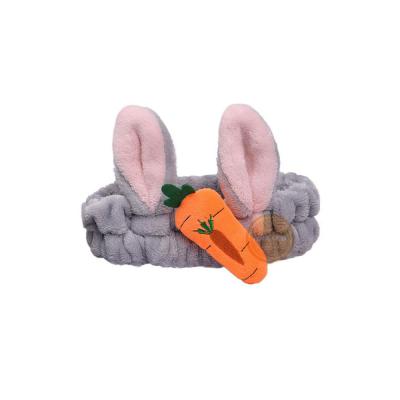 Vincha Conejo con zanahoria Gris