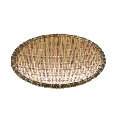 Plato de Melamina Circular Estilo Bamboo 