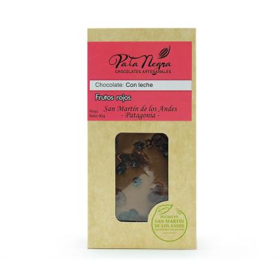 Pata Negra Chocolate con Leche y Frutos Rojos - 90gr