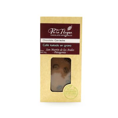 Pata Negra Chocolate con Leche y Granos de Café Tostado - 90gr