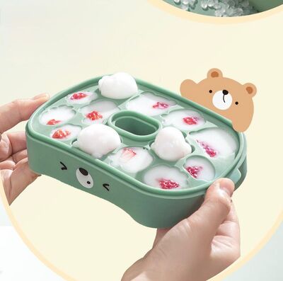 Molde de Hielo + Hielera Oso Verde 