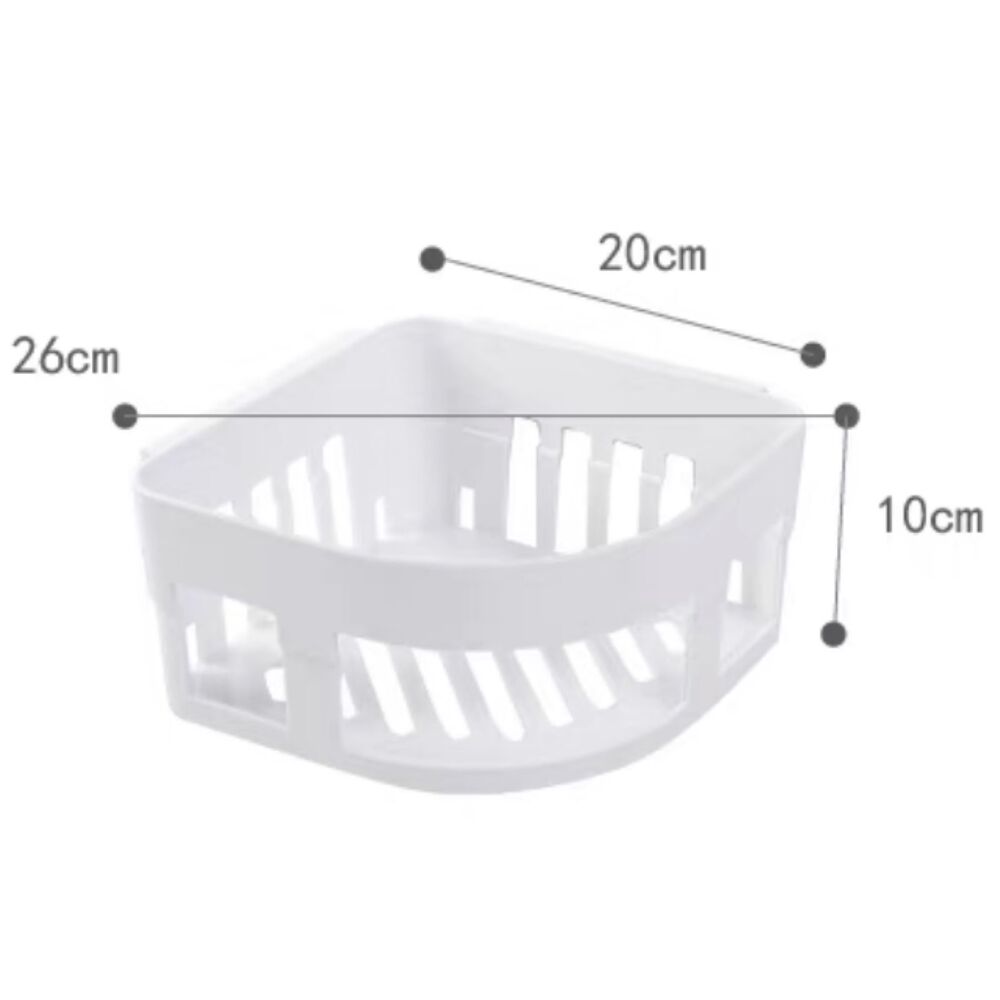 Estante Esquinero Organizador con Ventosa Bathlux