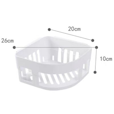 Estante Esquinero Organizador con Ventosa Bathlux