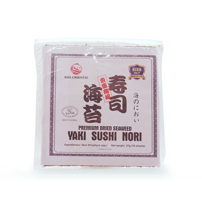 Asia Oriental Premium Dried Seaweed Yaki Sushi Nori - 10U