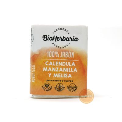 Bioherbaria Jabon Artesanal Caléndula, Manzanilla y Melisa 