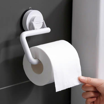 Porta Rollo con Ventosa de Pared Bathlux