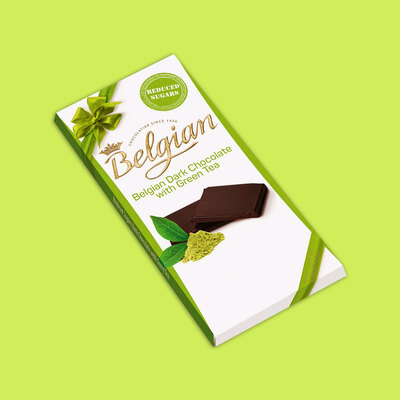 Belgian Chocolte Dark whit Green Tea - 100gr