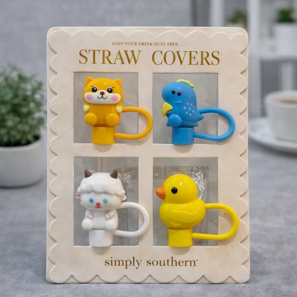 Set x 4 Tapa de Silicona Para Sorbete Reutilizable