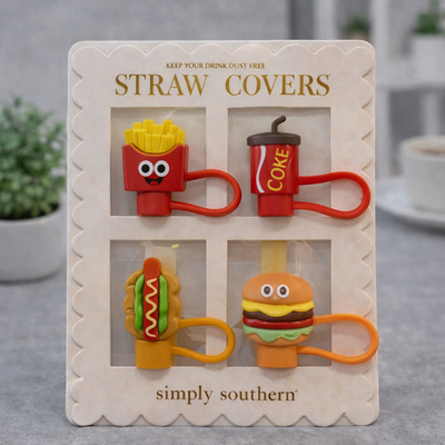 Set x 4 Tapa de Silicona Para Sorbete Reutilizable Comida