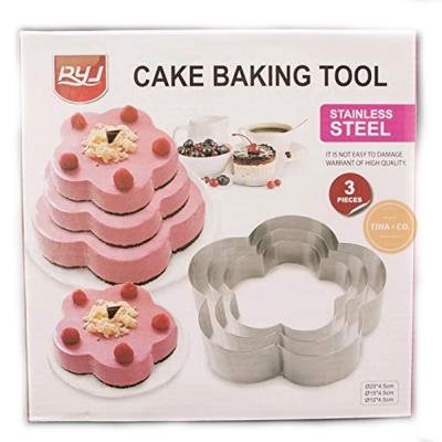 Cake Baking Tool - Forma de Flor 3u