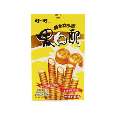 Want Want Wafer Roll Caramel Flavor - 60 gr