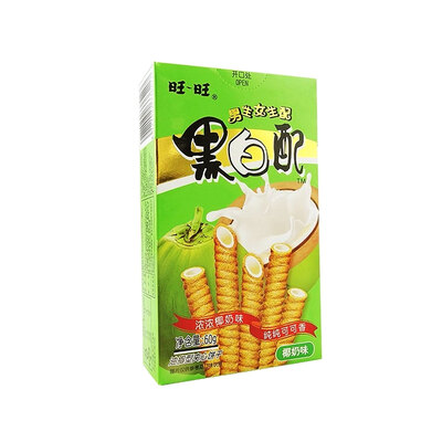 Want Want Wafer Roll Coconut Flavor - 60 gr