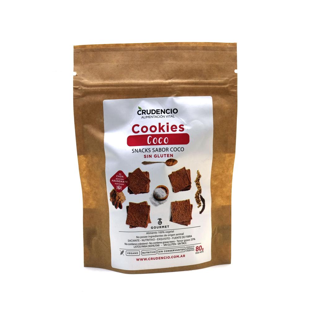 Crudencio Cookies Sabor Coco - 80gr