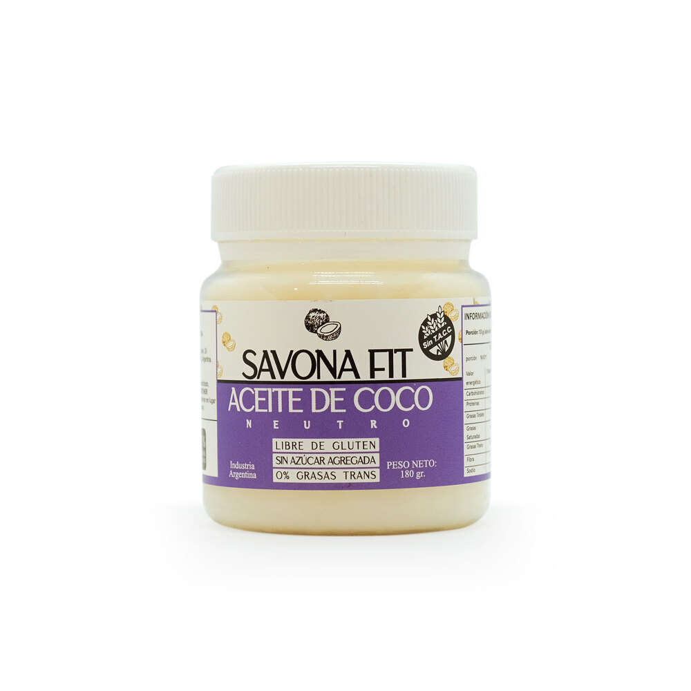 Savona Fit Aceite de Coco Neutro - 180gr