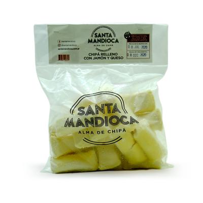 Santa Mandioca Chipá Relleno con Jamón y Queso - 500gr