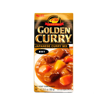 S&B Golden Curry Japanese Curry Mix Hot - 92gr