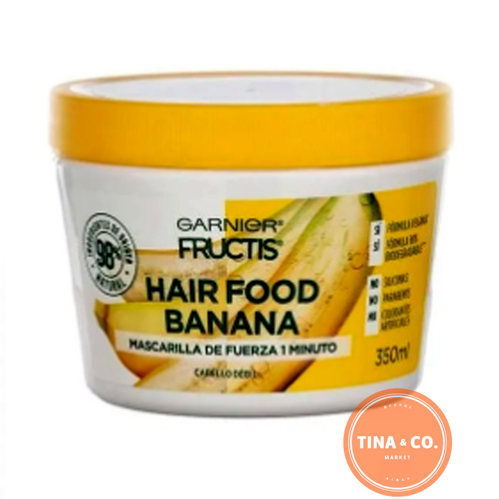 Ganier Mascarilla de Fuerza 1 Minuto Banana - 350ml