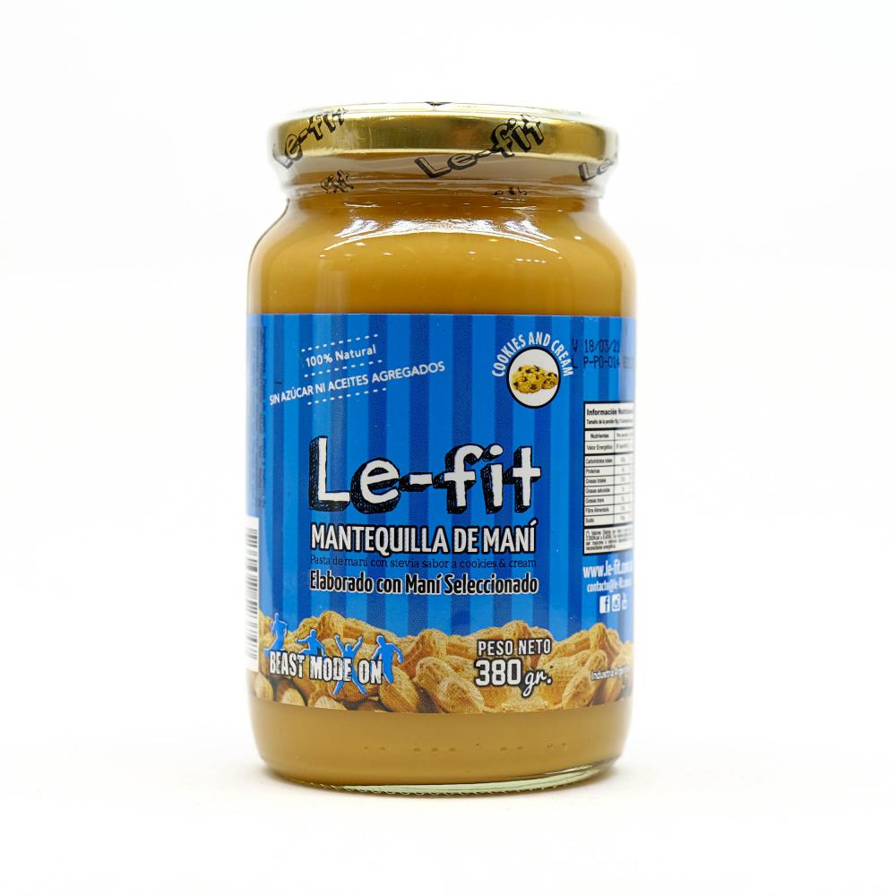 Le Fit Mantequilla de Maní Cookies and Cream - 380gr