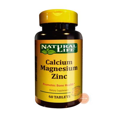 Natural Life Calcium Magnesium Zinc - 60 Tabletas