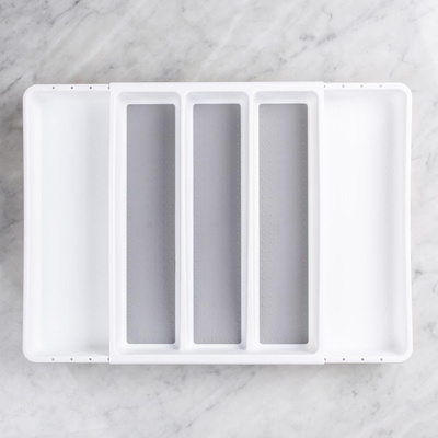 Madesmart Expandable Utensil Tray White