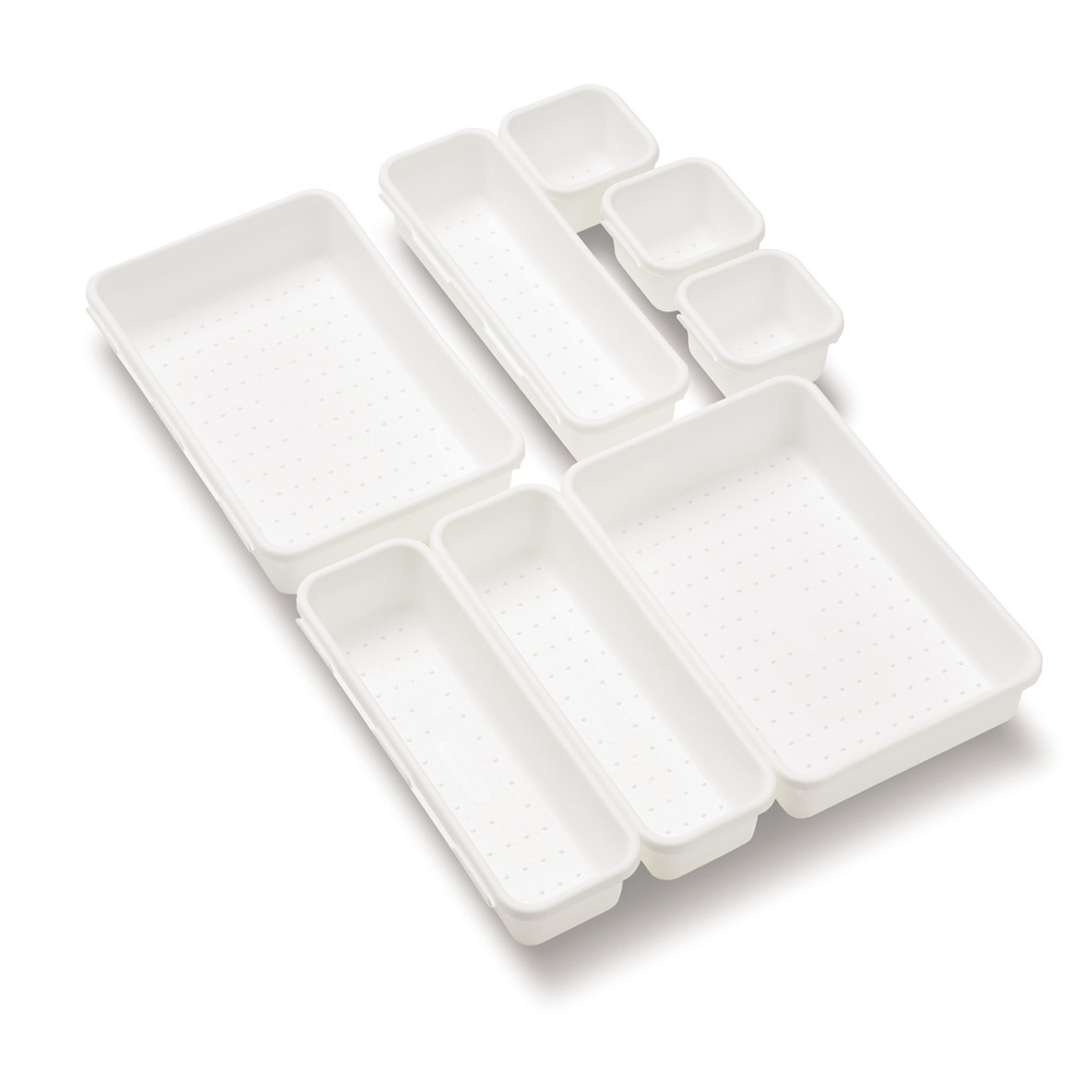 Madesmart Interlocking 8 Bin Pack White