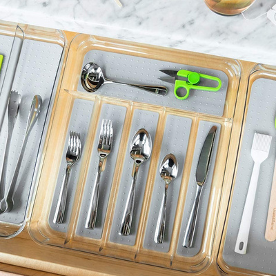MadesmartClear Soft Grip Silverware Tray