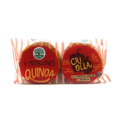 Nutree Medallones de Quinoa Criolla con Porotos Adzuki y Morrón - 4u