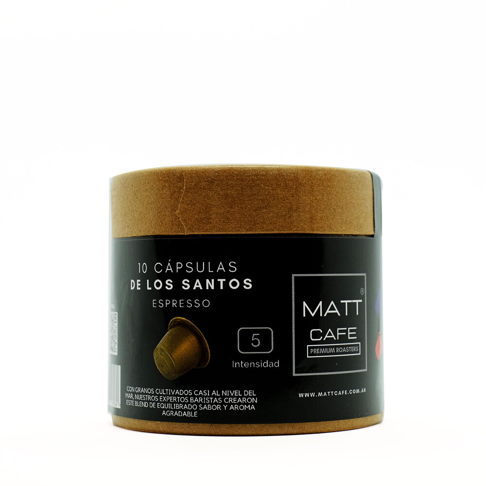 Matt Caffe de los Santos Espresso en Capsulas - 10u