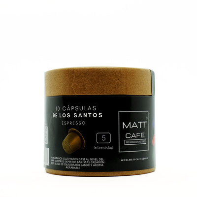 Matt Caffe de los Santos Espresso en Capsulas - 10u