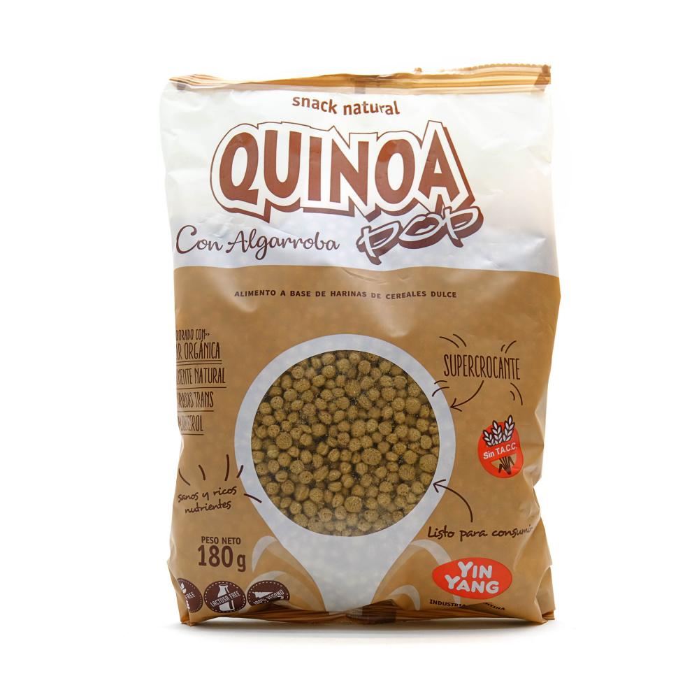 Yin Yang Quinoa Pop con Algarroba Sin Gluten - 180gr