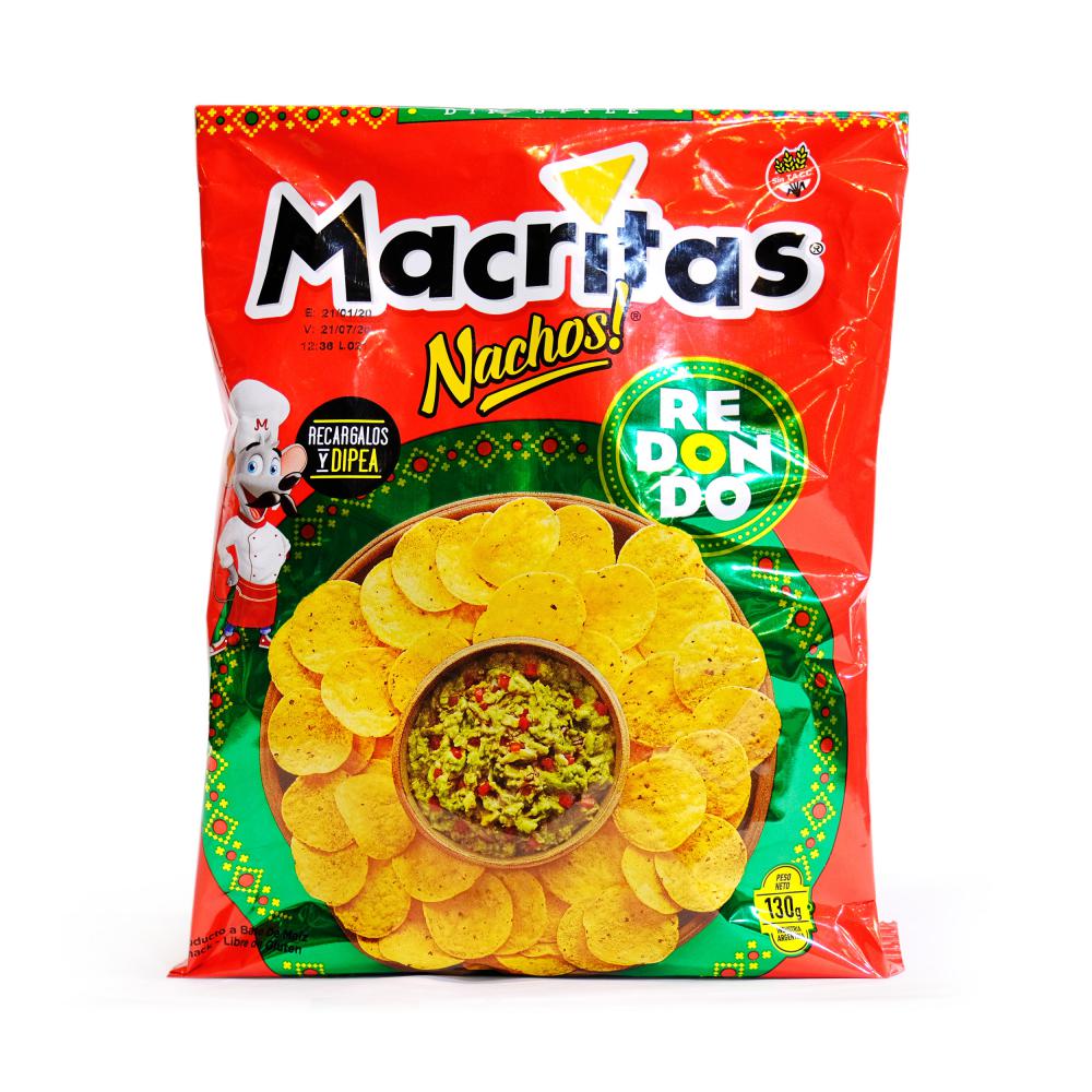 Macritas Nachos Clásico Redondo - 130 gr