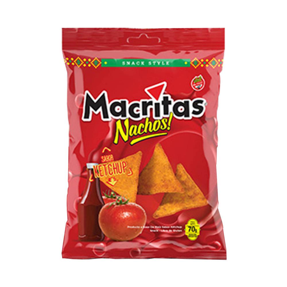 Macritas Nachos Sabor Ketchup - 70gr