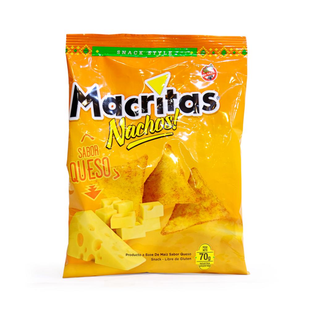 Macritas Nachos Sabor Queso -  70 gr