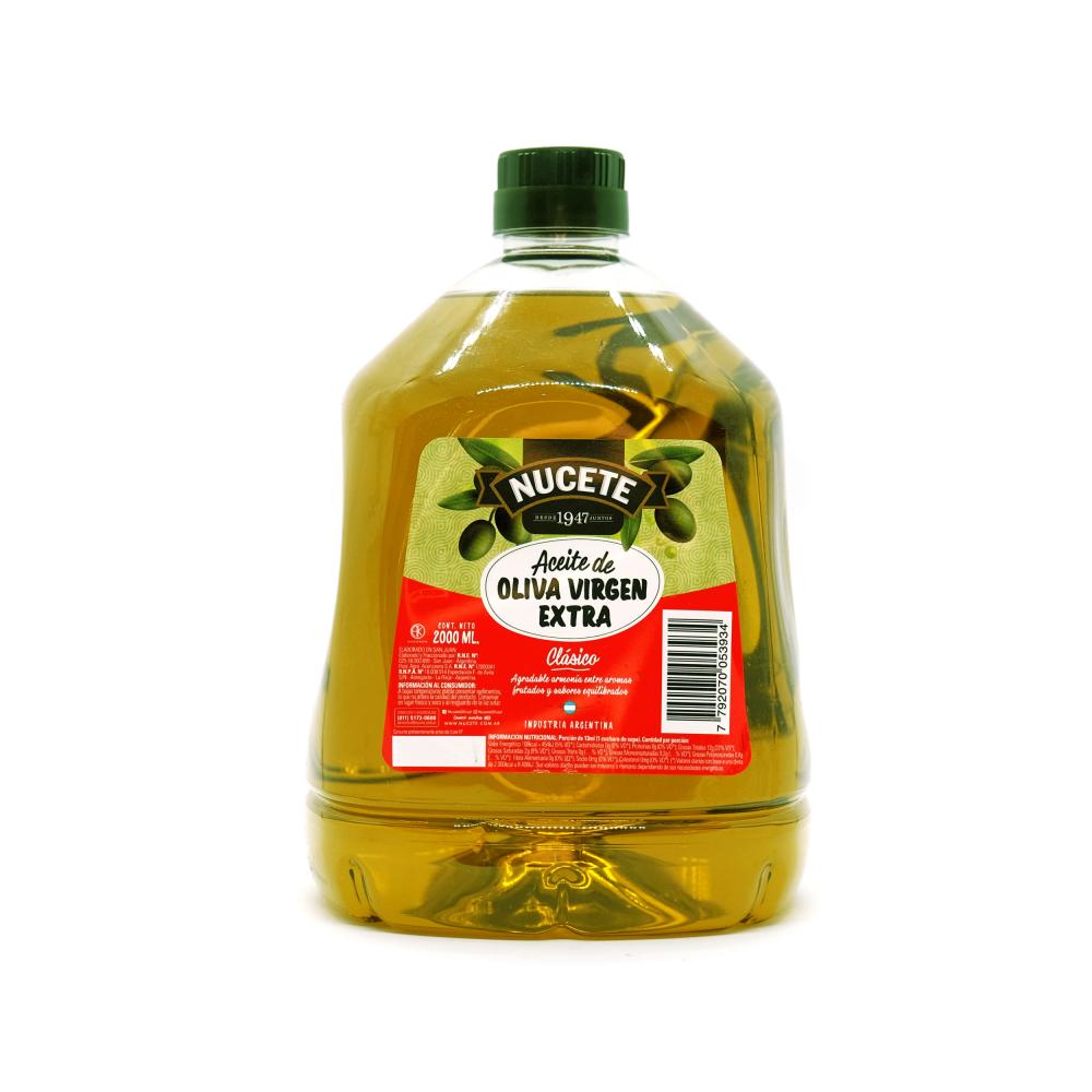 Nucete Aceite de Oliva Virgen Extra Clásico - 2Lt