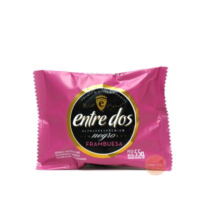 Entre Dos Alfajor Negro Relleno de Frambuesa - 55gr