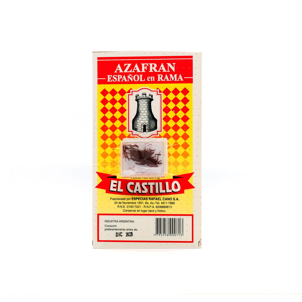 El Castillo Azafrán Español en Hebras - 0.4gr