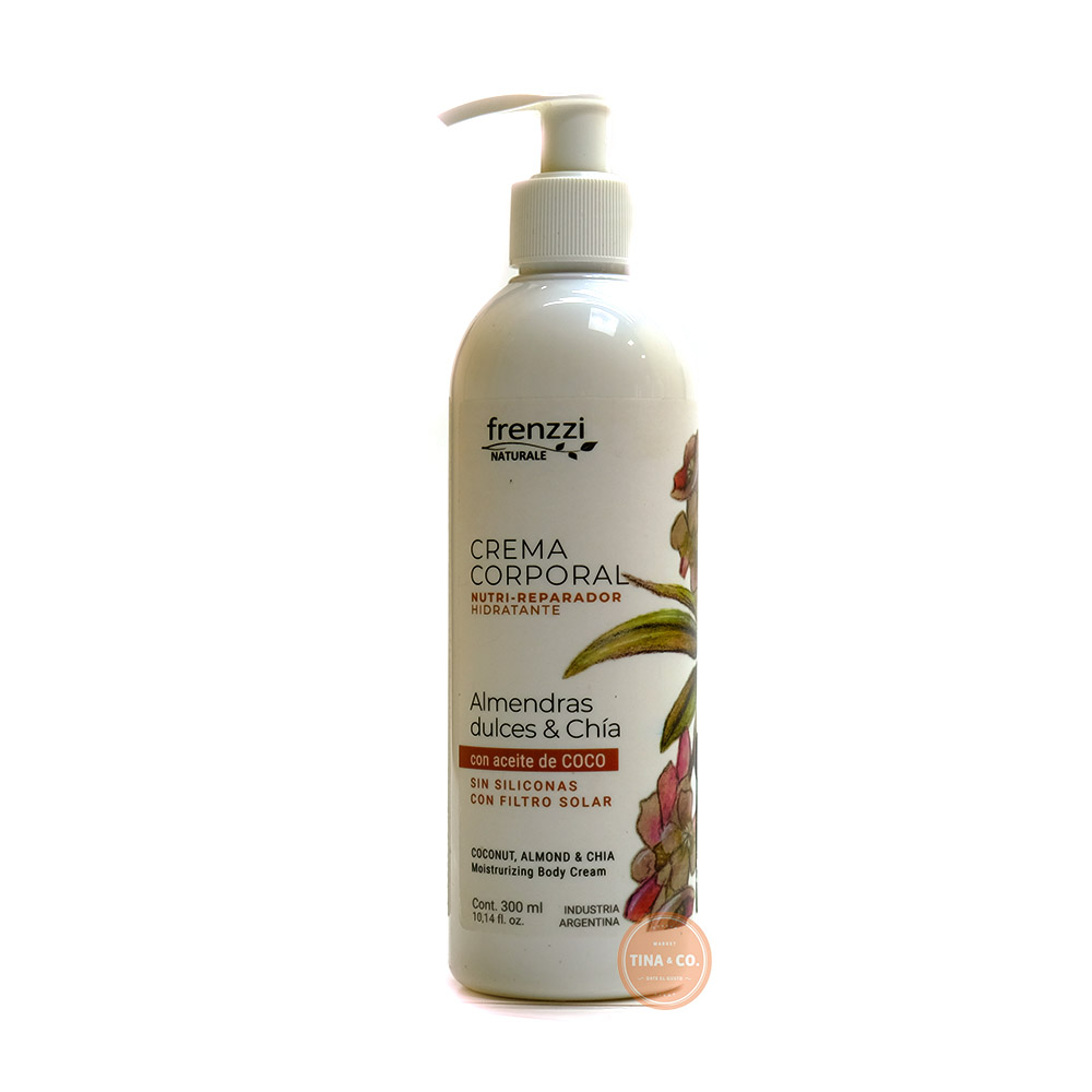 Frenzzi Crema Corporal Nutri - Hidratante Almendras y Chía - 300ml