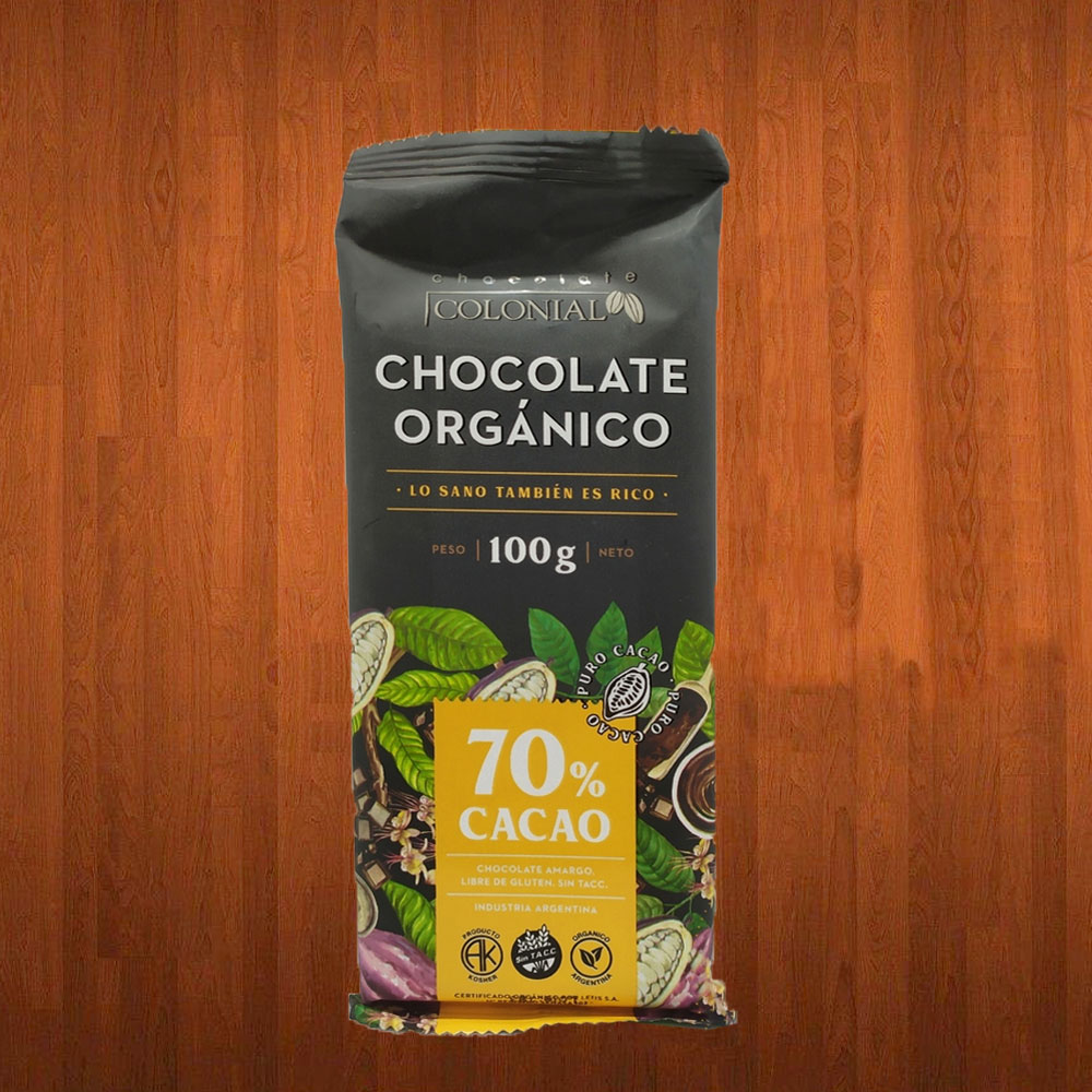 Colonial Chocolate Organico 70% - 100gr