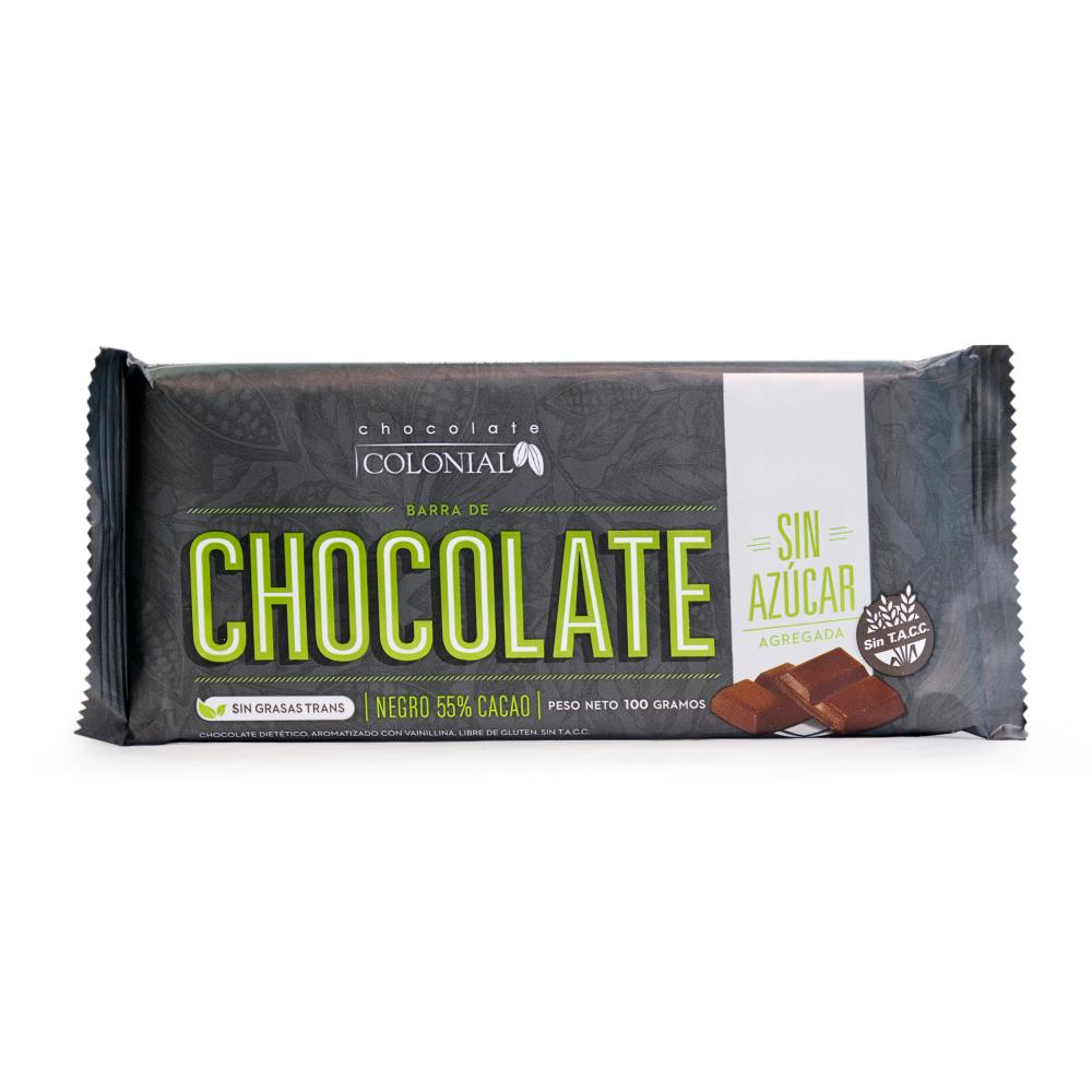 Colonial Barra de Chocolate Negro 55% Cacao - 100gr