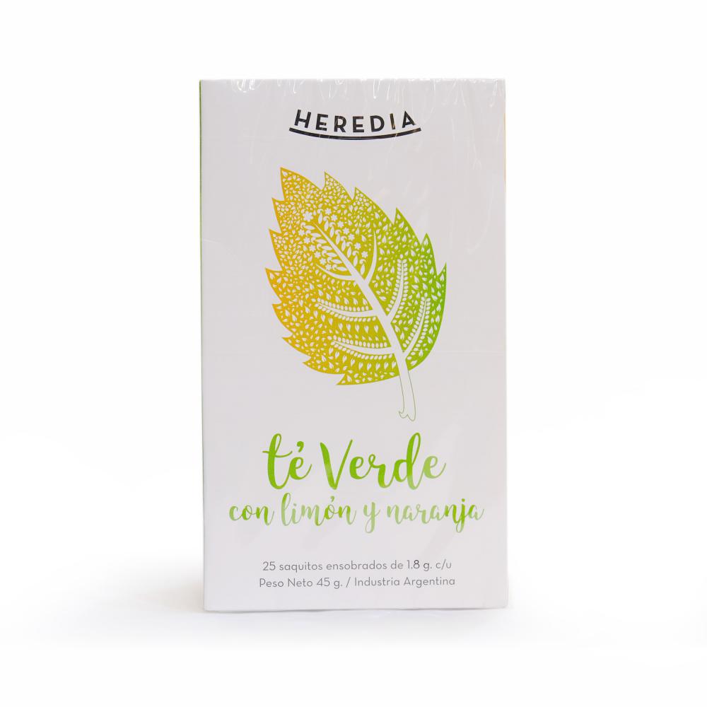 Heredia Te Verde con Limón y Naranja - 45 gr