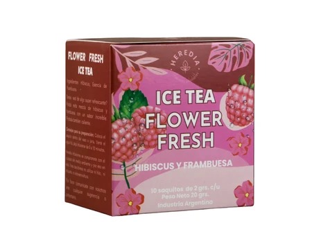 Ice Tea Flower Fresh Hibiscus Y Frambuesa