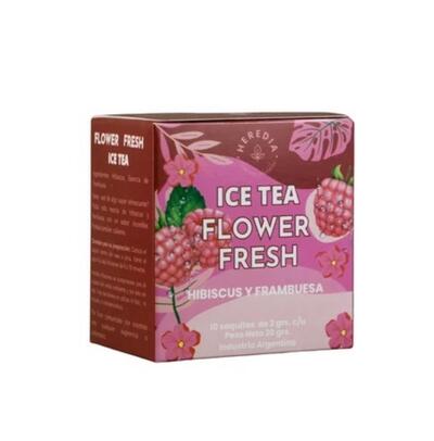 Ice Tea Flower Fresh Hibiscus Y Frambuesa
