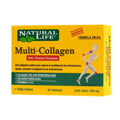 Natural Life Multi - Collagen - 30 Tabletas