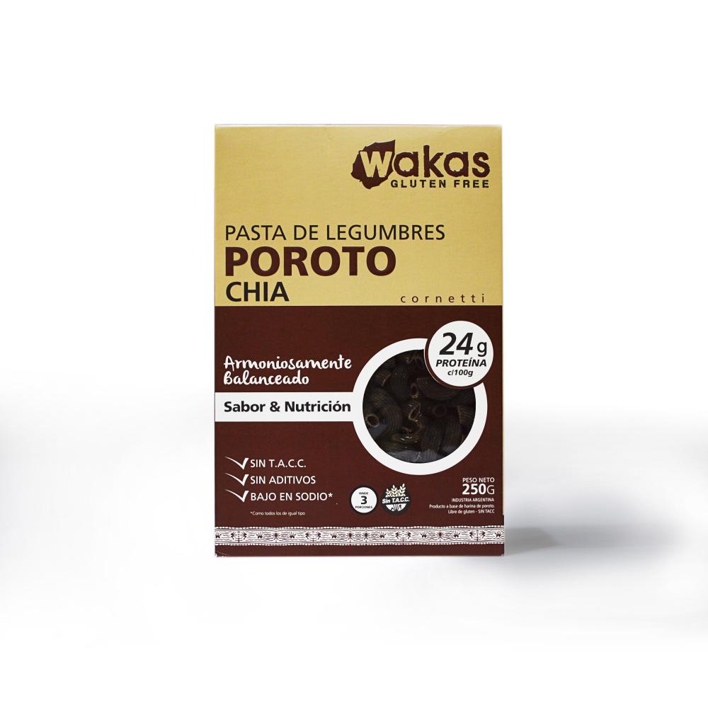 Wakas Pastas de Legumbres Poroto y Chía - 250gr