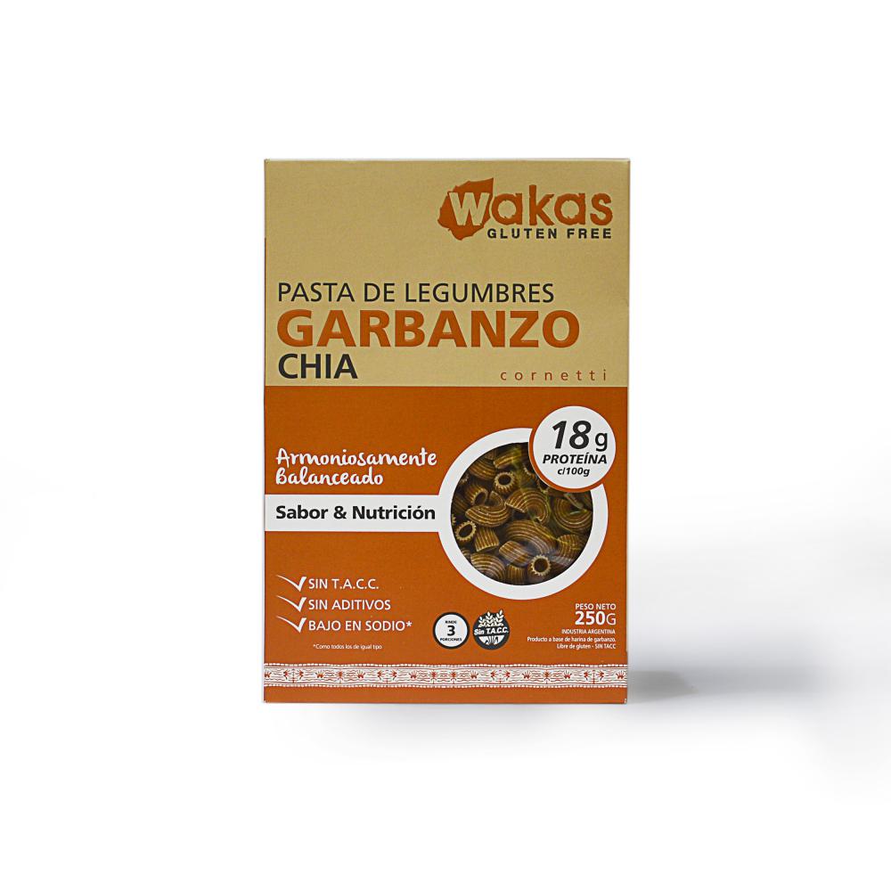Wakas Pasta de Legumbres Garbanzos y Chía - 250gr