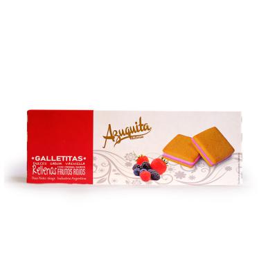 Azuquita Galletas de Vainilla rellenas con Crema de Frutos Rojos - 160gr